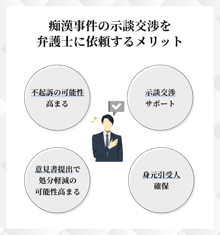 痴漢事件の示談交渉を弁護士に依頼するメリット